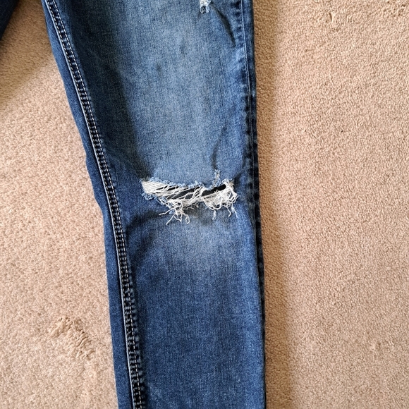 Silver Jeans Women's Boyfriend Jeans Size 29 Ankle Length Denim Distressed Blue - Picture 9 of 15